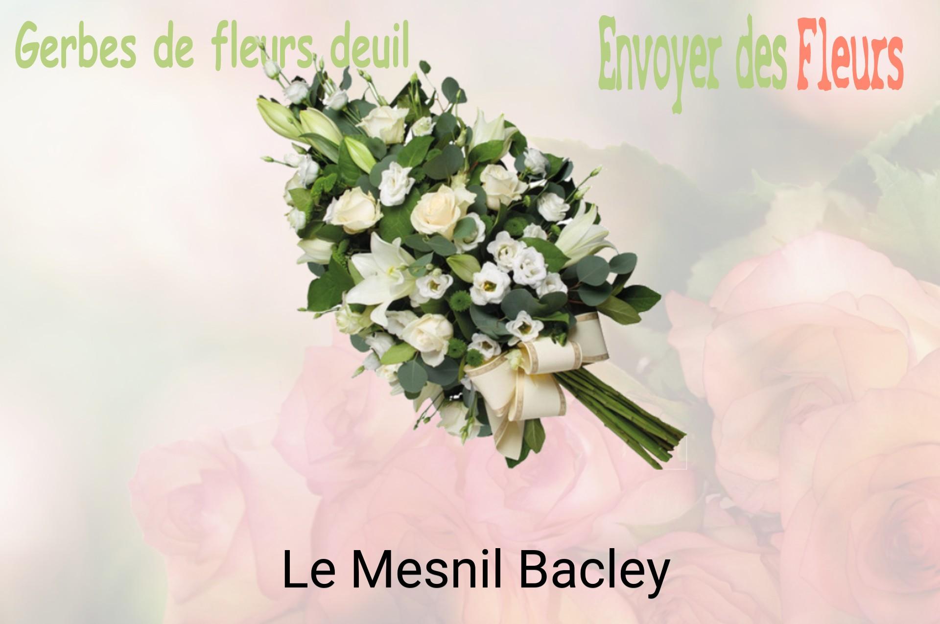 Gerbe de fleurs de deuil livrée à Le Mesnil-Bacley